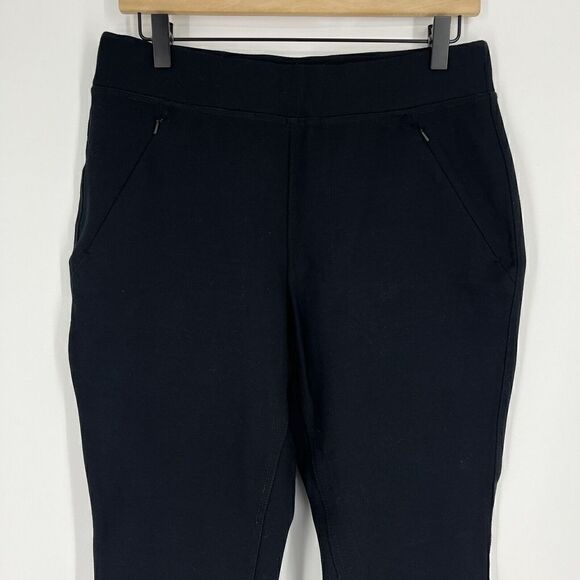 Duluth Trading Leggings Size Medium Women Black Wearwithall Ponte Knit 28 Inch - Picture 2 of 8